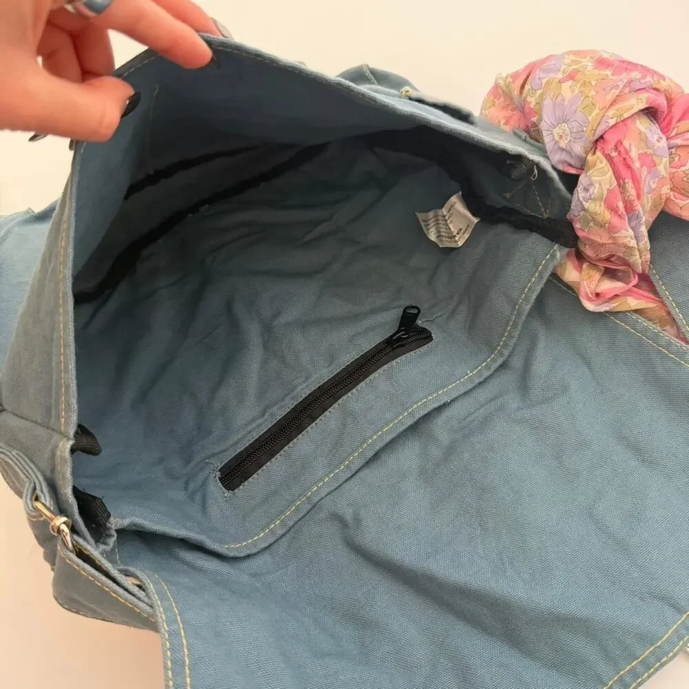 Blue levis messenger bag no